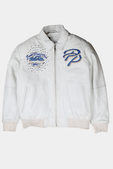 Pelle Pelle Greatest Of All Time White Real Leather Jacket